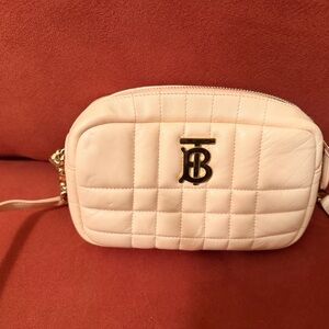 Burberry Quilted Pale Pink Crossbody Bag